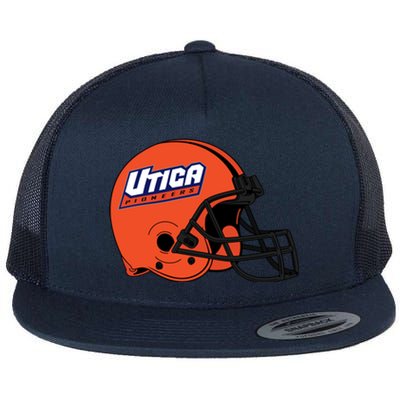 Utica Pioneers Helmet Flat Bill Trucker Hat