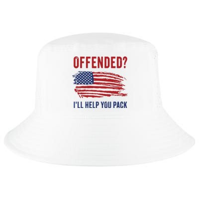 Usa Patriot Humor Offended Ill Help You Pack Funny Quote Cool Comfort Performance Bucket Hat