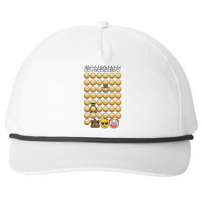 US Presidents History Snapback Five-Panel Rope Hat