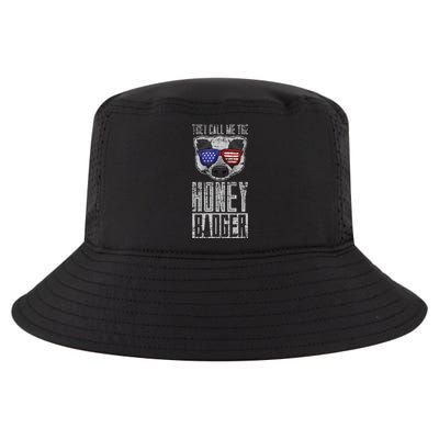 Us Pride Honey Badger Ratel Gift Honey Badger Cool Comfort Performance Bucket Hat