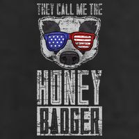 Us Pride Honey Badger Ratel Gift Honey Badger 7 Panel Mesh Trucker Snapback Hat