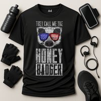 Us Pride Honey Badger Ratel Gift Honey Badger Cooling Performance Crew T-Shirt