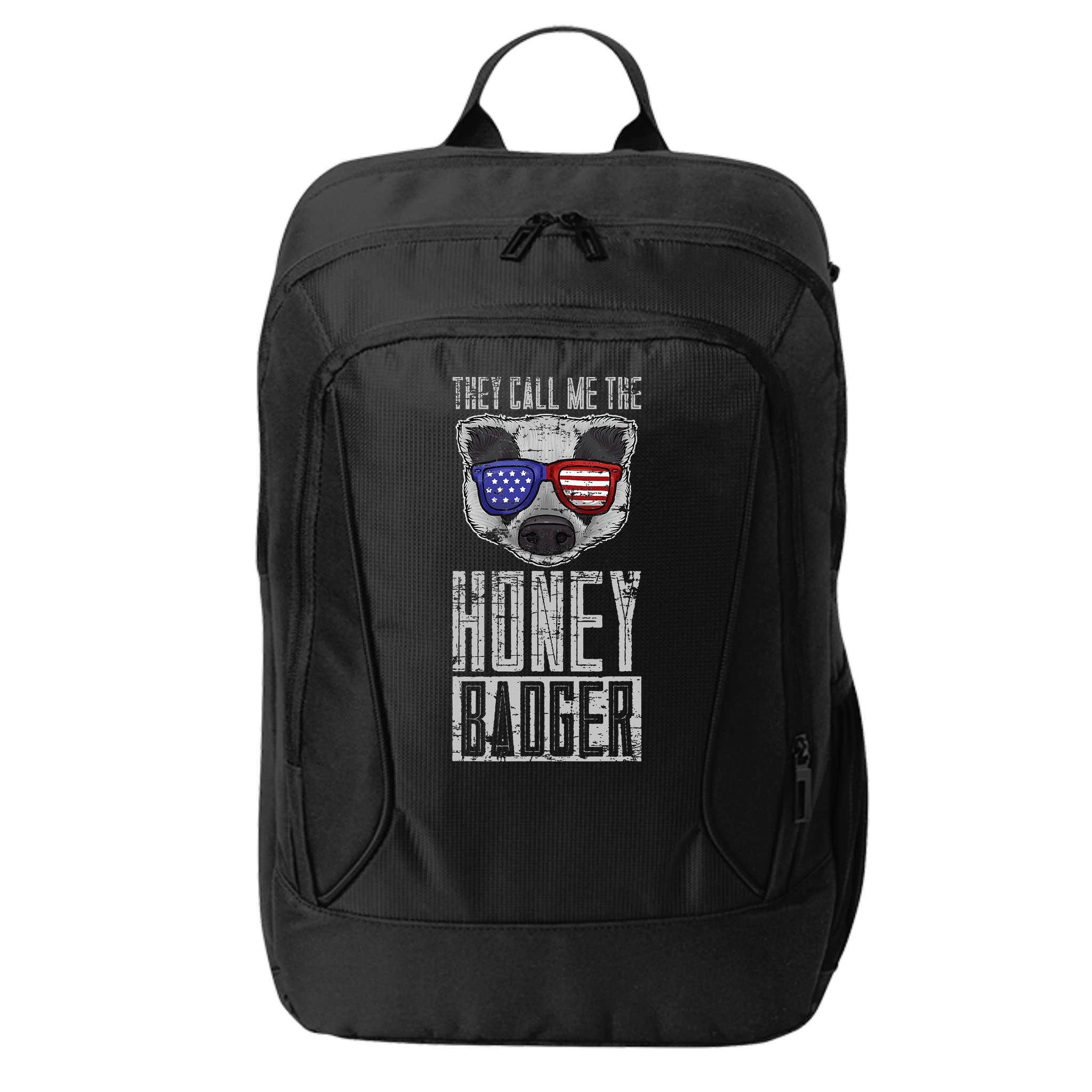 Us Pride Honey Badger Ratel Gift Honey Badger City Backpack