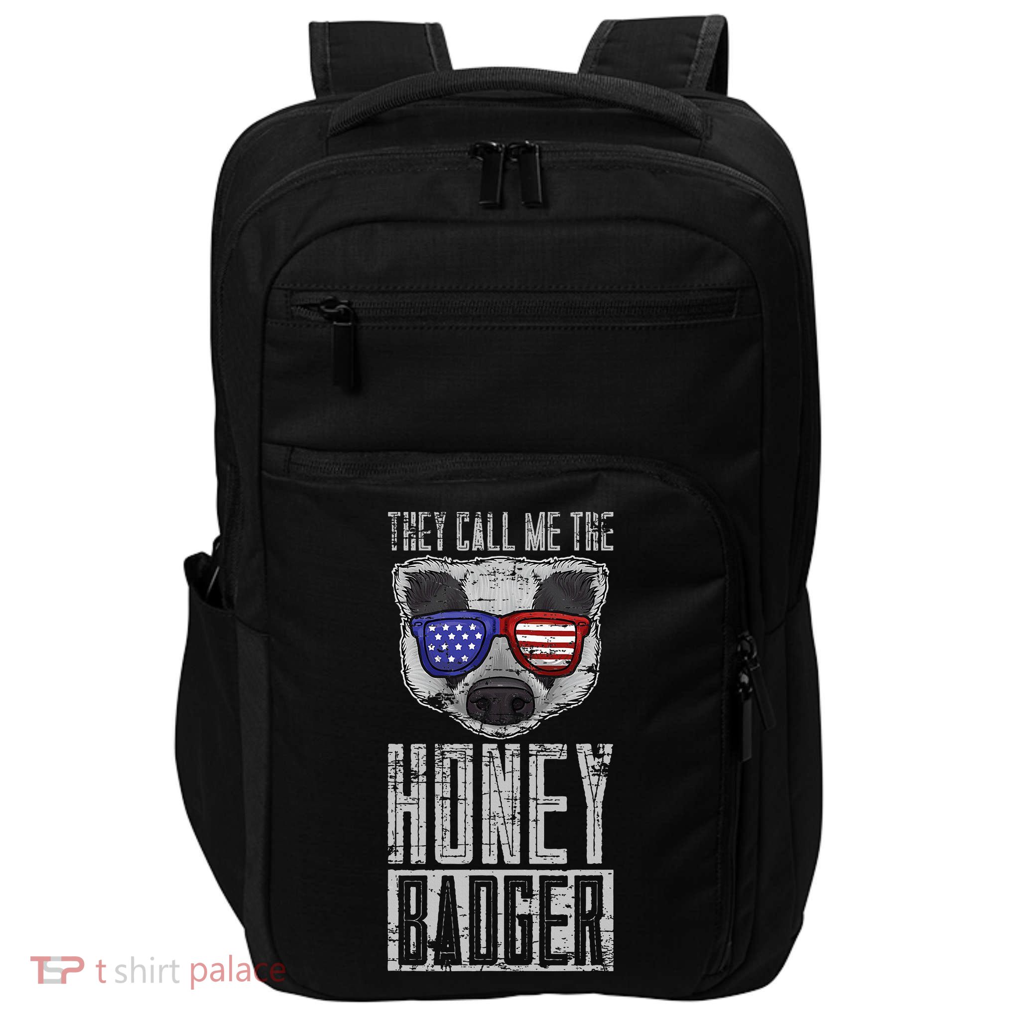 Us Pride Honey Badger Ratel Gift Honey Badger Impact Tech Backpack