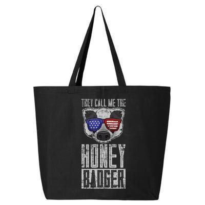 Us Pride Honey Badger Ratel Gift Honey Badger 25L Jumbo Tote