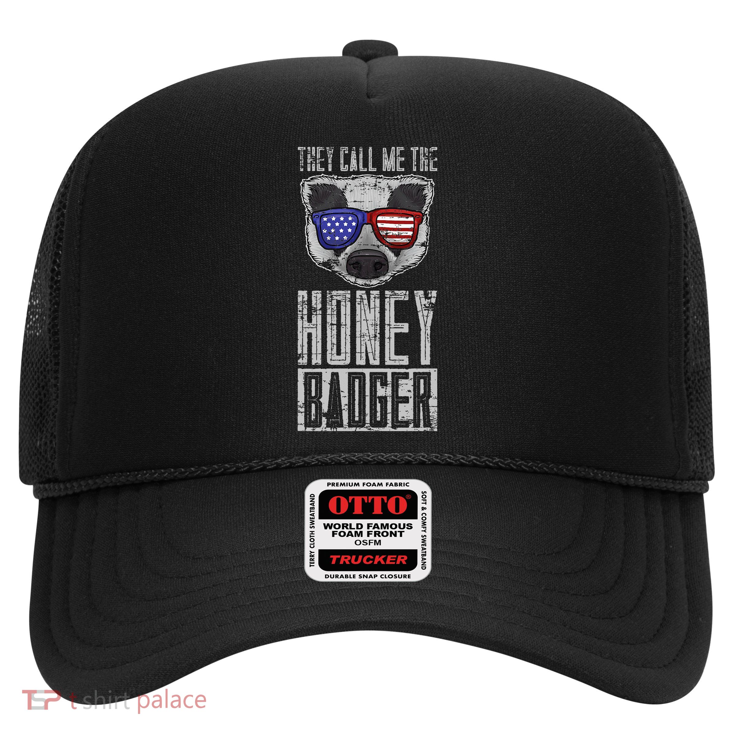 Us Pride Honey Badger Ratel Gift Honey Badger Trucker Hat