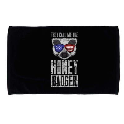 Us Pride Honey Badger Ratel Gift Honey Badger Microfiber Hand Towel