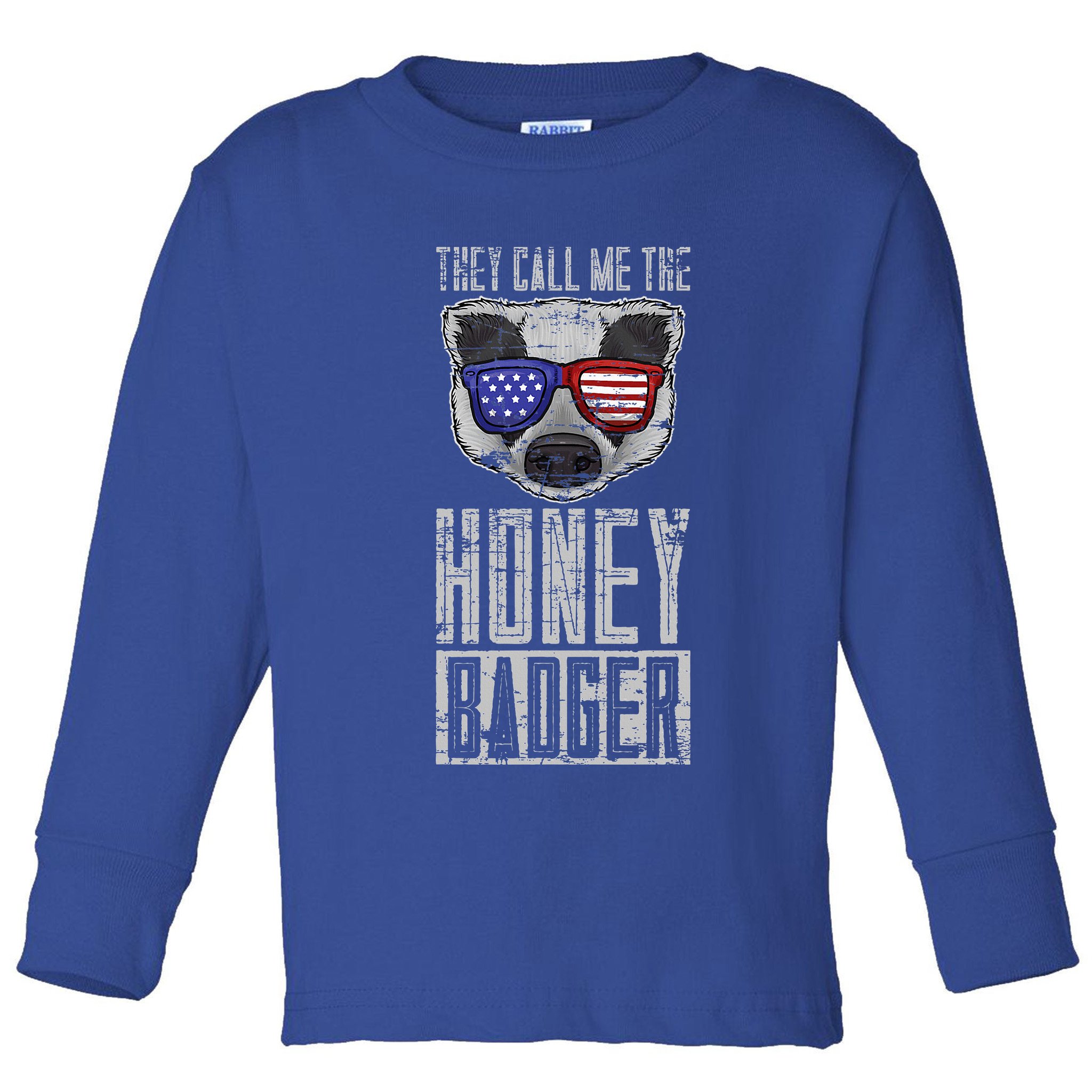 Us Pride Honey Badger Ratel Gift Honey Badger Toddler Long Sleeve Shirt