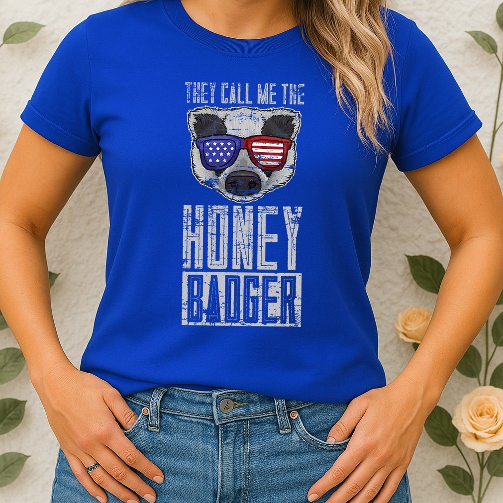 Us Pride Honey Badger Ratel Gift Honey Badger Womens T-Shirt