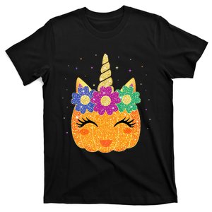 Unicorn Pumpkin Halloween Thanksgiving T-Shirt