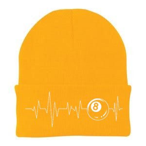 Unny Pool Heartbeat Billiard Player Lover Sports Game Gift Knit Cap Winter Beanie