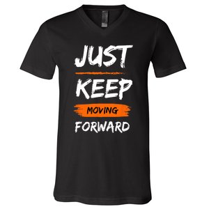 Unwavering Progress Individual Development V-Neck T-Shirt