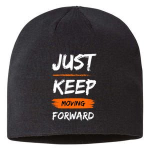 Unwavering Progress Individual Development Sustainable Beanie