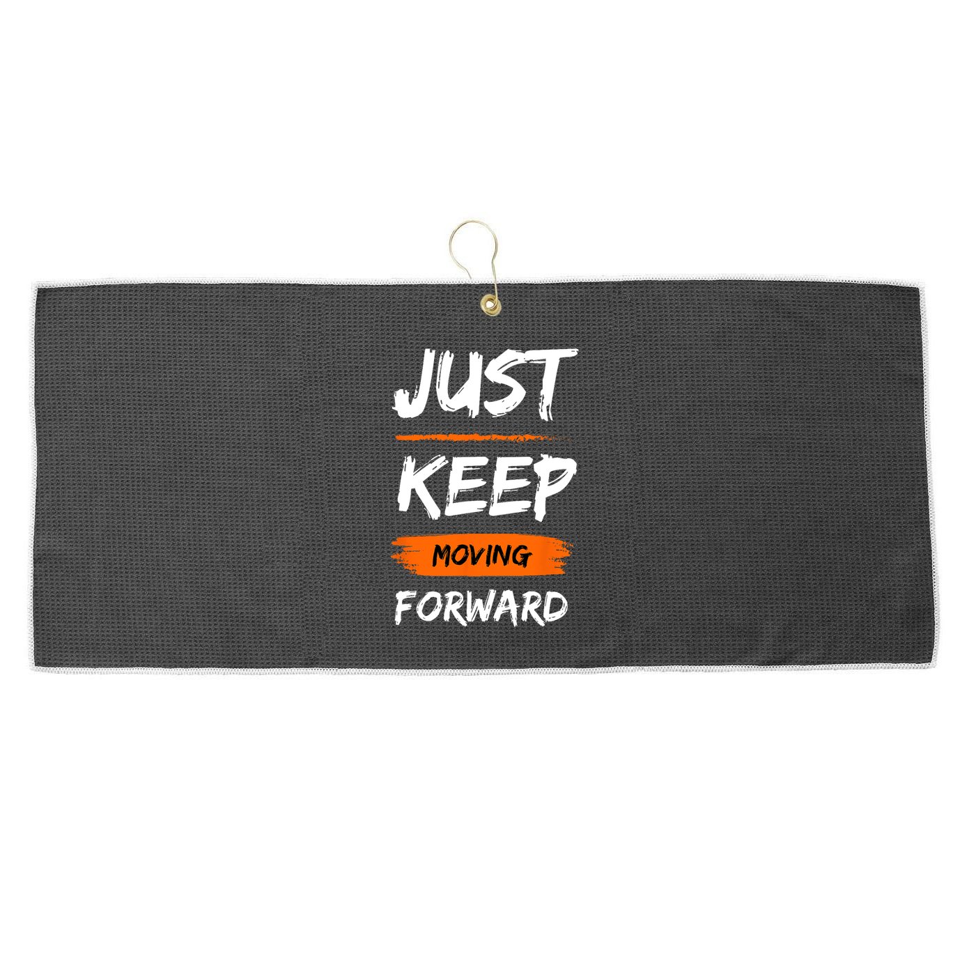 Unwavering Progress Individual Development Large Microfiber Waffle Golf Towel