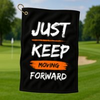 Unwavering Progress Individual Development Golf Towel