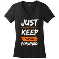 Unwavering Progress Individual Development Women's V-Neck T-Shirt
