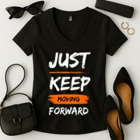 Unwavering Progress Individual Development Women's V-Neck T-Shirt