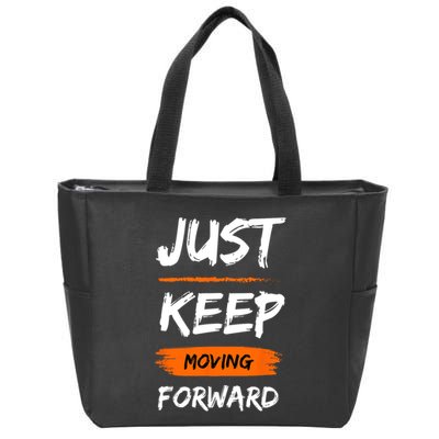 Unwavering Progress Individual Development Zip Tote Bag