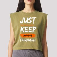 Unwavering Progress Individual Development Garment-Dyed Women's Muscle Tee