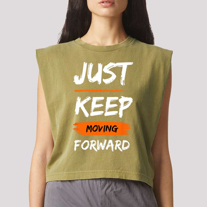 Unwavering Progress Individual Development Garment-Dyed Women's Muscle Tee