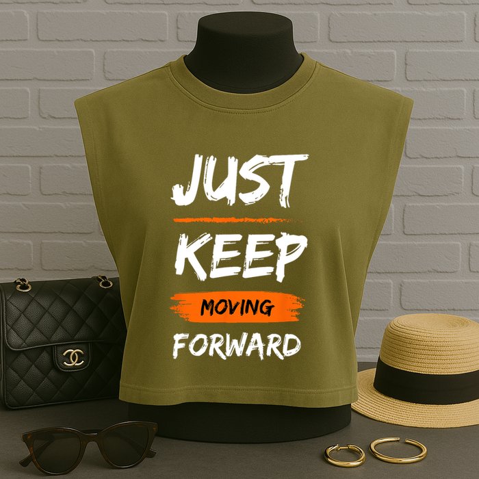 Unwavering Progress Individual Development Garment-Dyed Women's Muscle Tee