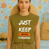 Unwavering Progress Individual Development Garment-Dyed Women's Muscle Tee