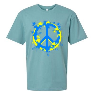 Ukraine Peace In Ukraine I Stand With Ukraine Flag Support Gift Sueded Cloud Jersey T-Shirt