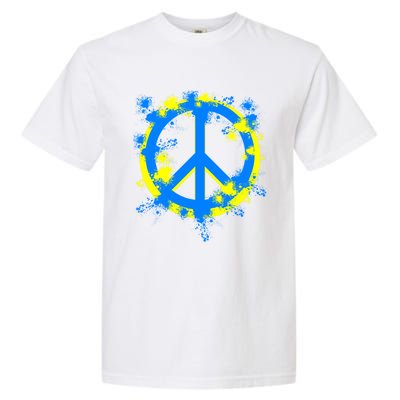 Ukraine Peace In Ukraine I Stand With Ukraine Flag Support Gift Garment-Dyed Heavyweight T-Shirt