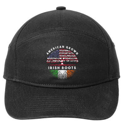 Usa Pride Irish Roots Ireland Cool Gift 7-Panel Snapback Hat