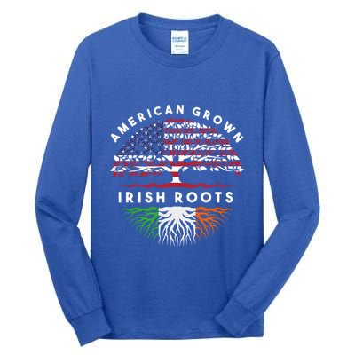 Usa Pride Irish Roots Ireland Cool Gift Tall Long Sleeve T-Shirt