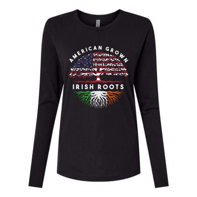 Usa Pride Irish Roots Ireland Hoodie Womens Cotton Relaxed Long Sleeve T-Shirt