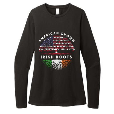 Usa Pride Irish Roots Ireland Hoodie Womens CVC Long Sleeve Shirt