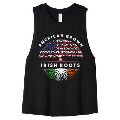 Usa Pride Irish Roots Ireland Hoodie Women's Racerback Cropped Tank