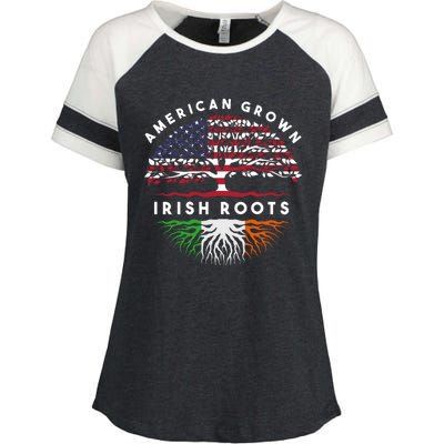 Usa Pride Irish Roots Ireland Hoodie Enza Ladies Jersey Colorblock Tee