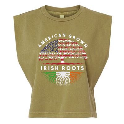 Usa Pride Irish Roots Ireland Hoodie Garment-Dyed Women's Muscle Tee