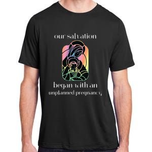 Unplanned Pregnancy Jesus & Mary Prolife Faith Adult ChromaSoft Performance T-Shirt