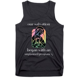 Unplanned Pregnancy Jesus & Mary Prolife Faith Tank Top