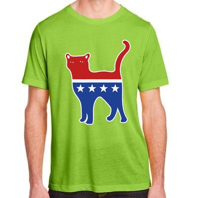 Usa Political Kitty Cat Vote Adult ChromaSoft Performance T-Shirt