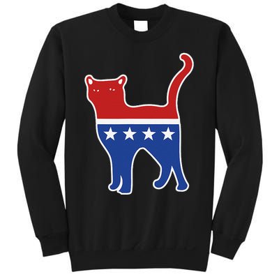 Usa Political Kitty Cat Vote Sweatshirt