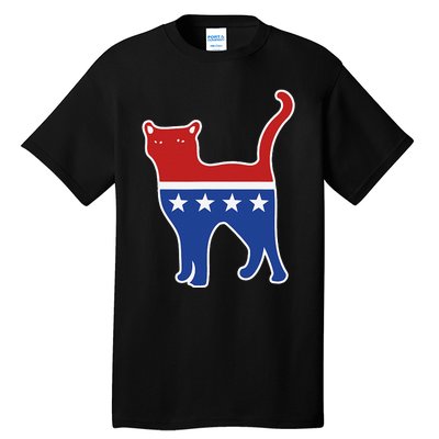 Usa Political Kitty Cat Vote Tall T-Shirt