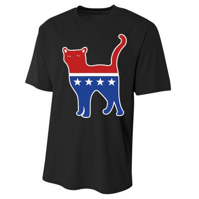 Usa Political Kitty Cat Vote Performance Sprint T-Shirt