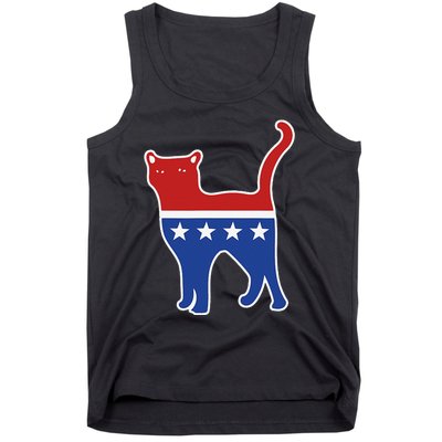 Usa Political Kitty Cat Vote Tank Top