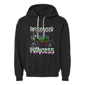 Utv Passengerprincess Lovers Utv Sxs Riding Dirty Offroad Garment-Dyed Fleece Hoodie