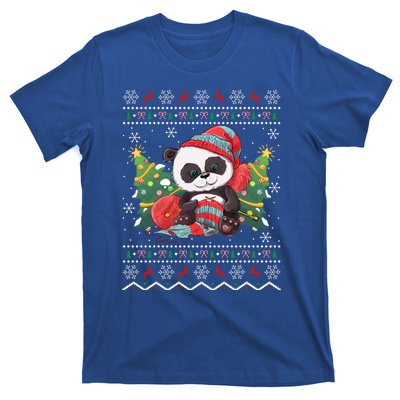 Ugly Panda Lover Xmas Tree Santa Panda Christmas Gift T-Shirt