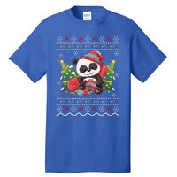 Ugly Panda Lover Xmas Tree Santa Panda Christmas Gift Tall T-Shirt