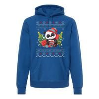 Ugly Panda Lover Xmas Tree Santa Panda Christmas Gift Premium Hoodie