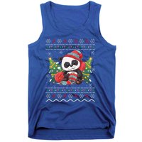 Ugly Panda Lover Xmas Tree Santa Panda Christmas Gift Tank Top