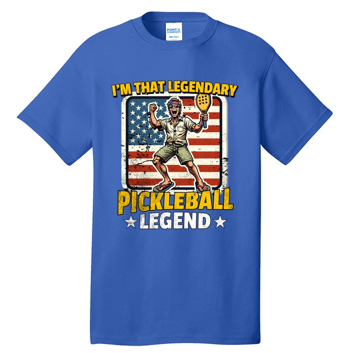 Us Pickleball Legend Pickleball Gift Tall T-Shirt