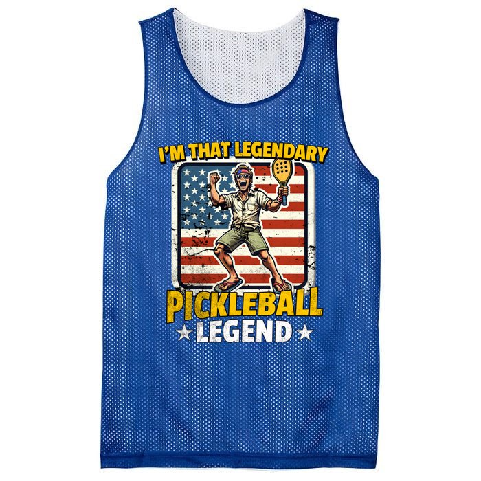 Us Pickleball Legend Pickleball Gift Mesh Reversible Basketball Jersey Tank