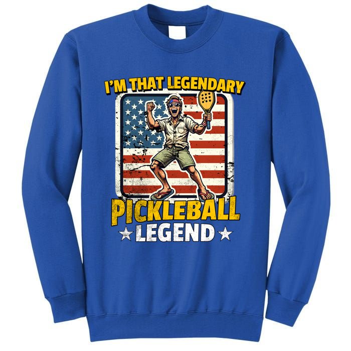 Us Pickleball Legend Pickleball Gift Tall Sweatshirt